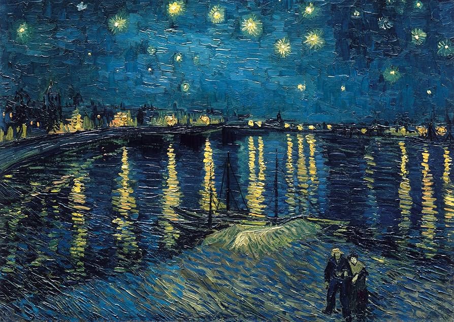 Van Gogh Noche Estrellada sobre el Ródano