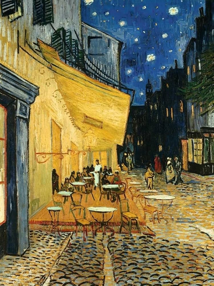 Van Gogh Terraza de café por la noche