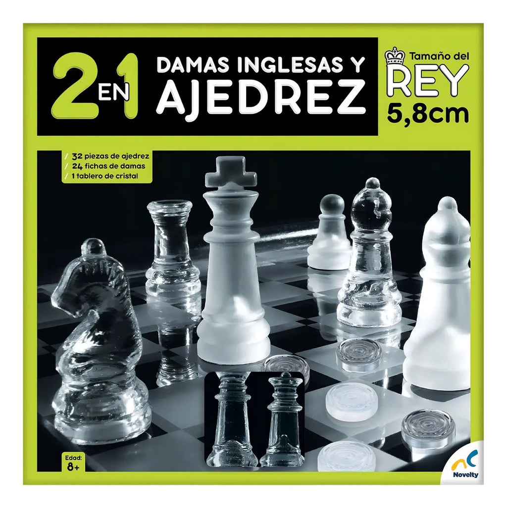 2 en 1 Damas inglesas y Ajedrez