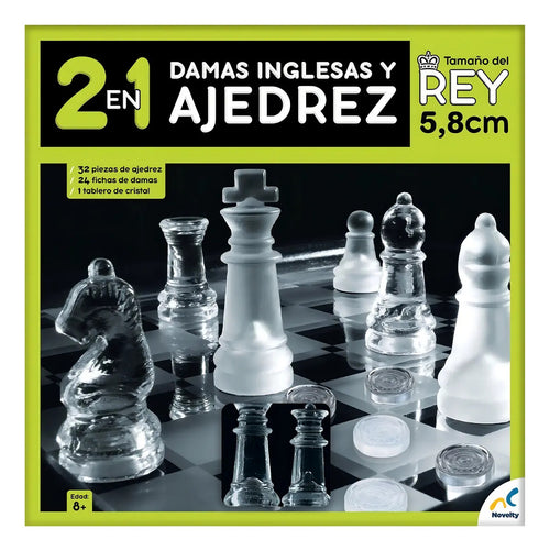 2 en 1 Damas inglesas y Ajedrez